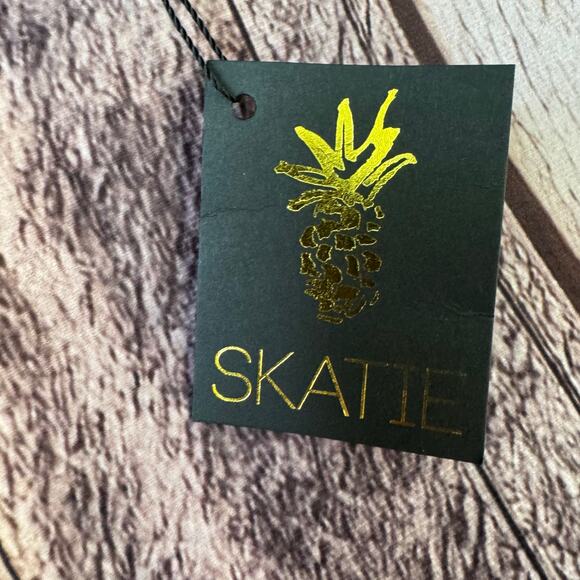 Skatie Swim Bottom Floral Black Size XL Beach Vacation Pool Summer Flower - Picture 4 of 5